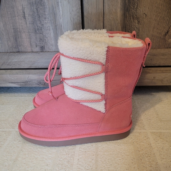 Girls Koolaburra by Ugg Pink Boots - Picture 1 of 6